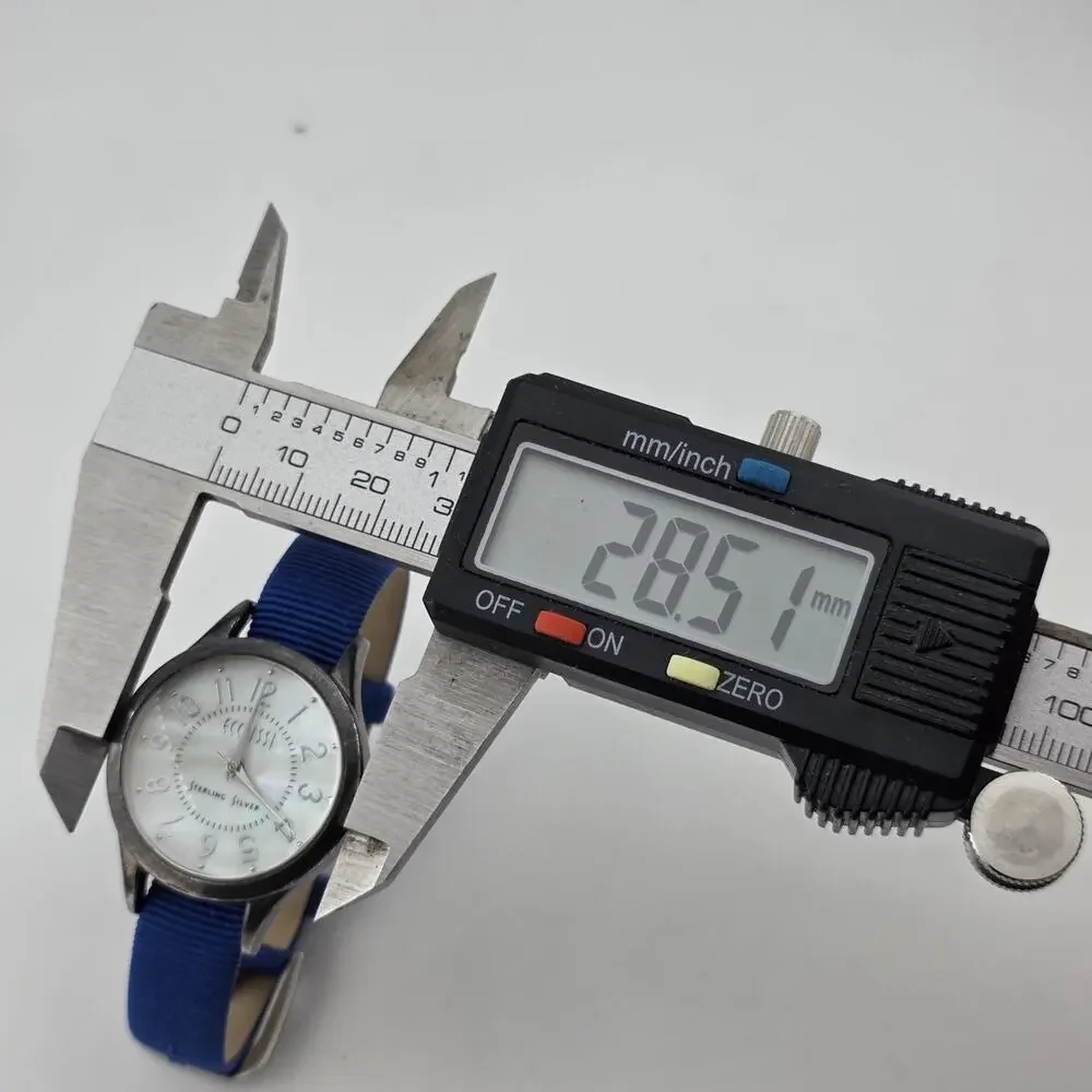 Ecclissi Sterling Silver 925 Watch Mother of Pearl Dial Working 10 Straps